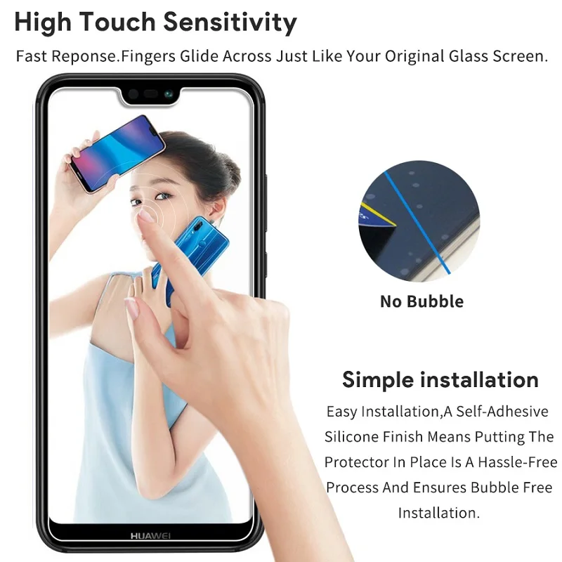 Стекло Экран протектор для Huawei p20 Lite закаленное защитное на защитная пленка
