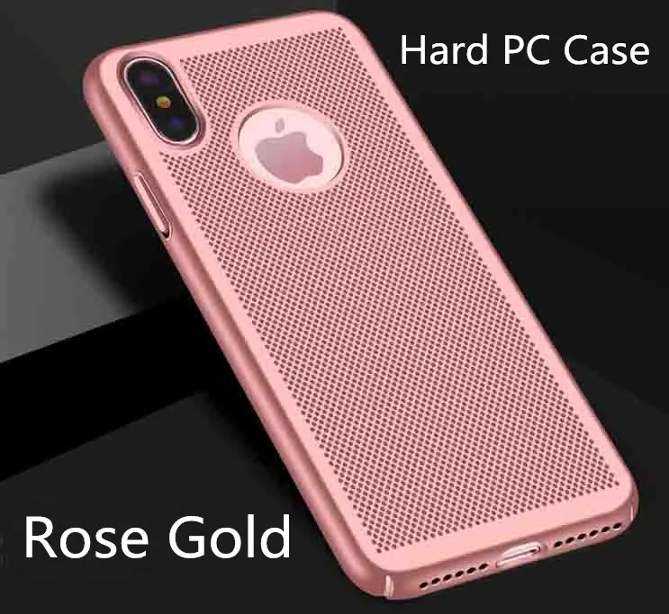 Твердый ПК простой чехол для телефона iPhone 6 6s 5 5S 7 8 7Plus 8Plus сплошной цвет X Красный