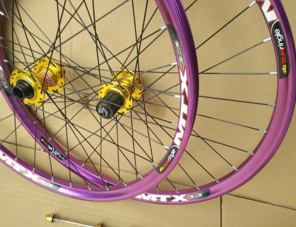 Колеса для горного велосипеда Kalosse 6 цветов F110 * 20 мм/R135*9 мм ступицы с 32 отверстиями