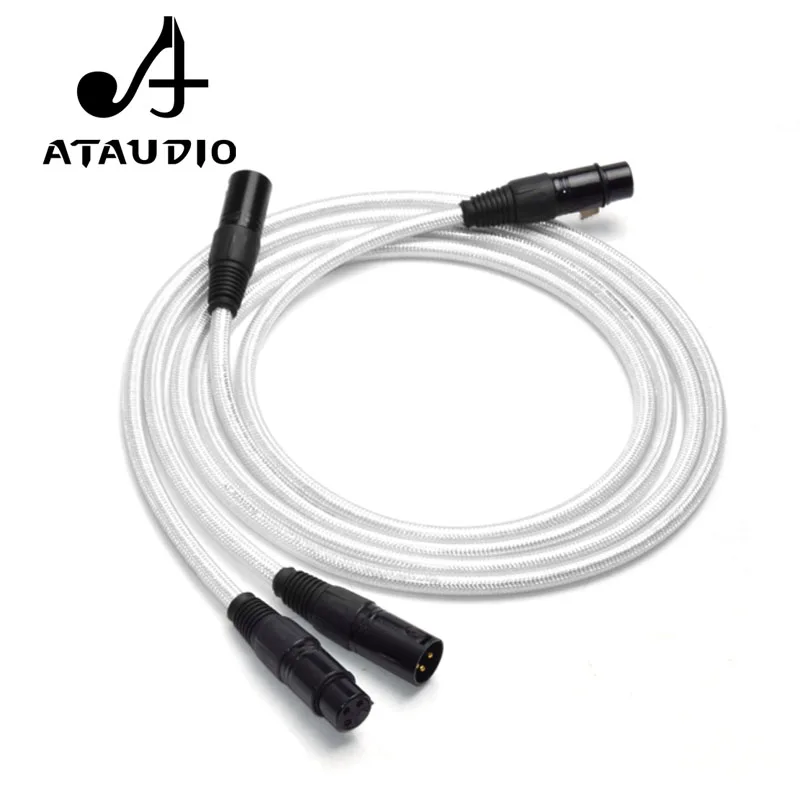 ATAUDIO медный и посеребренный Hifi XLR кабель Hi-end 2XLR папа-мама | Электроника