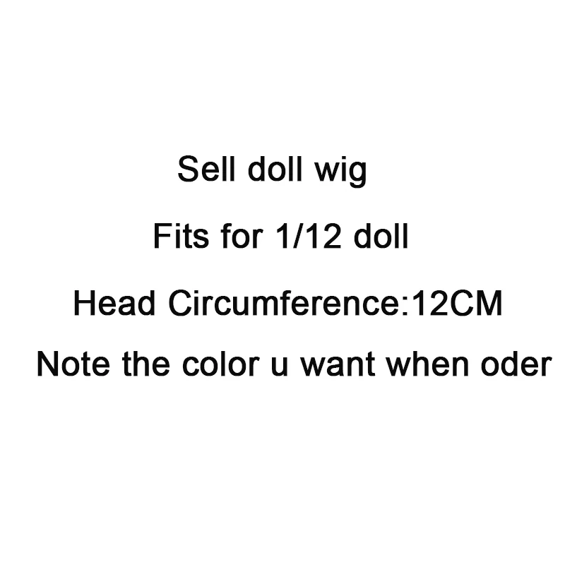 Оптовая продажа 5 шт./лот Новое поступление 15 см/25 см синтетические парики BJD 1/12