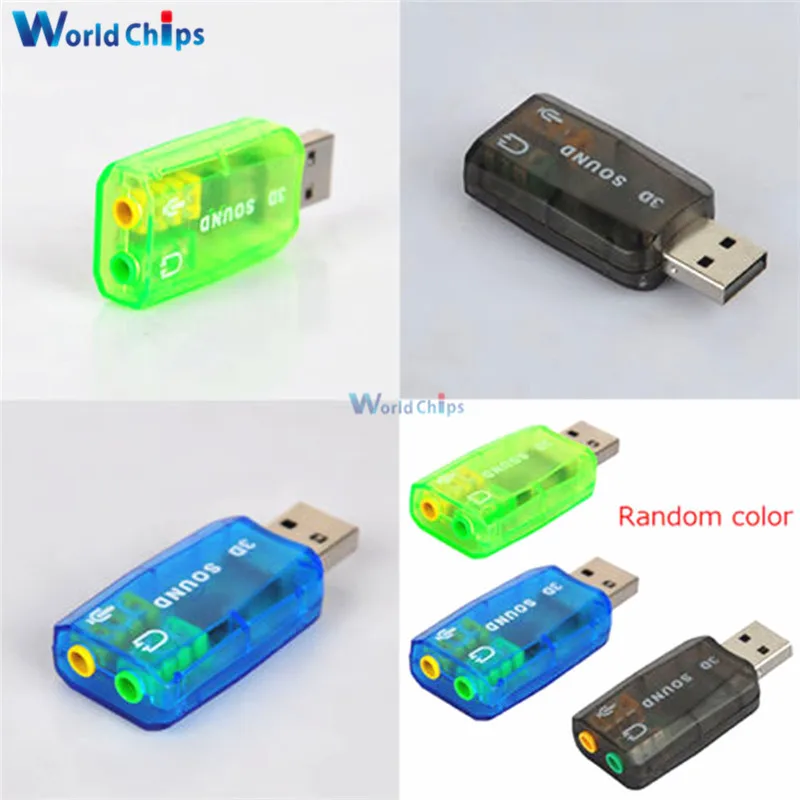 Чипсет CM108 USB 2 0 в 3D адаптер для звуковой карты виртуальная Звуковая дорожка 5 1 CH |