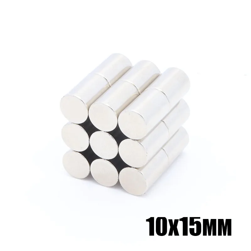 Неодимовый магнит 10x15 мм сильный редкоземельный s 10*15 постоянный круглый 50