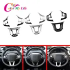 3 шт.компл. декоративная накладка на руль автомобиля для Peugeot 2008 208 308 2014 2015 2016 2017 2018 2019