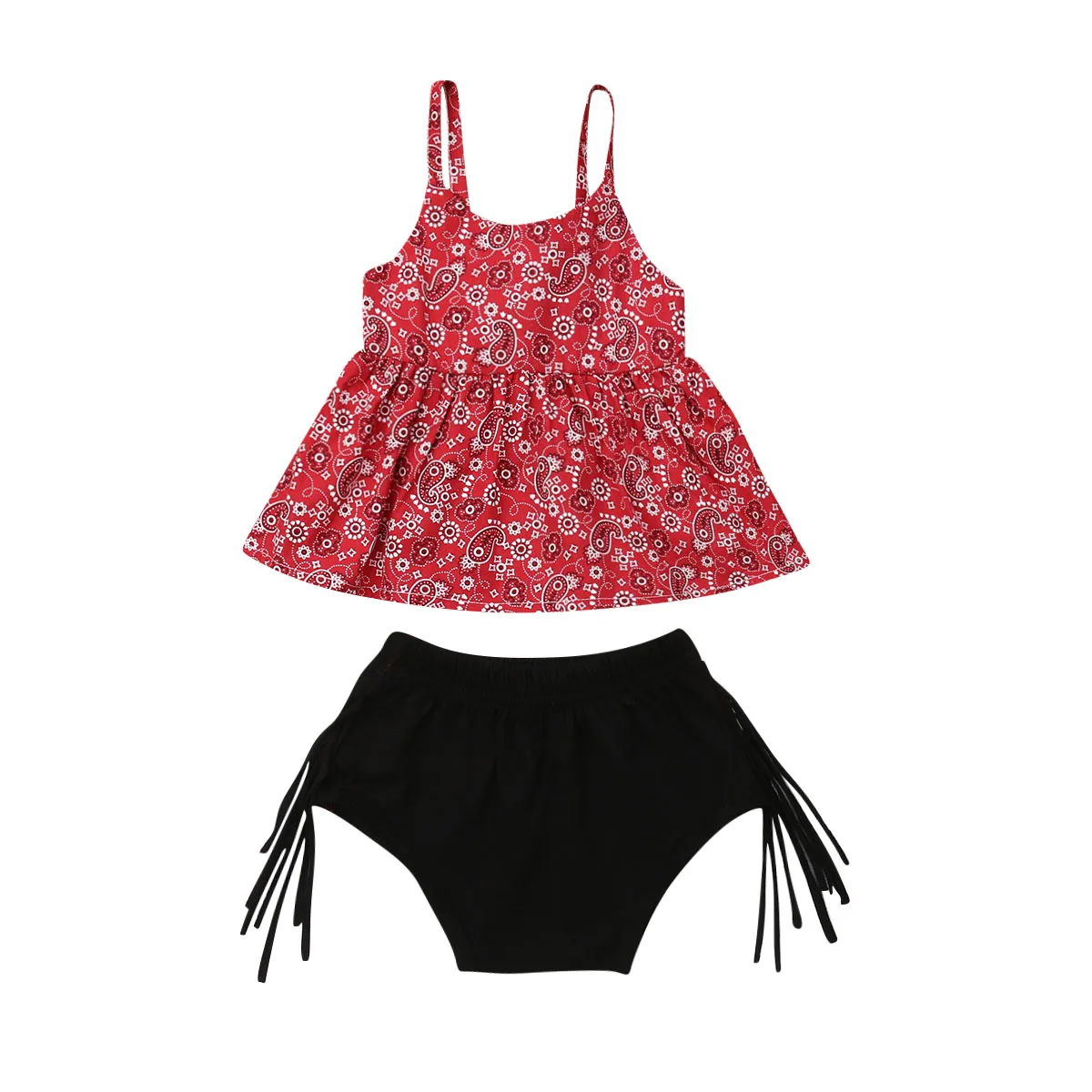 Одежда для девочек комплект из 2 предметов летняя одежда маленьких рубашка с