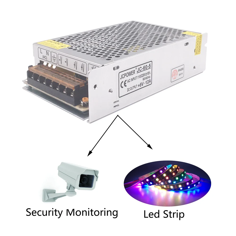 Источник питания для светодиодных лент трансформаторы WS2812B WS2801 SK6812 SK9822 APA102