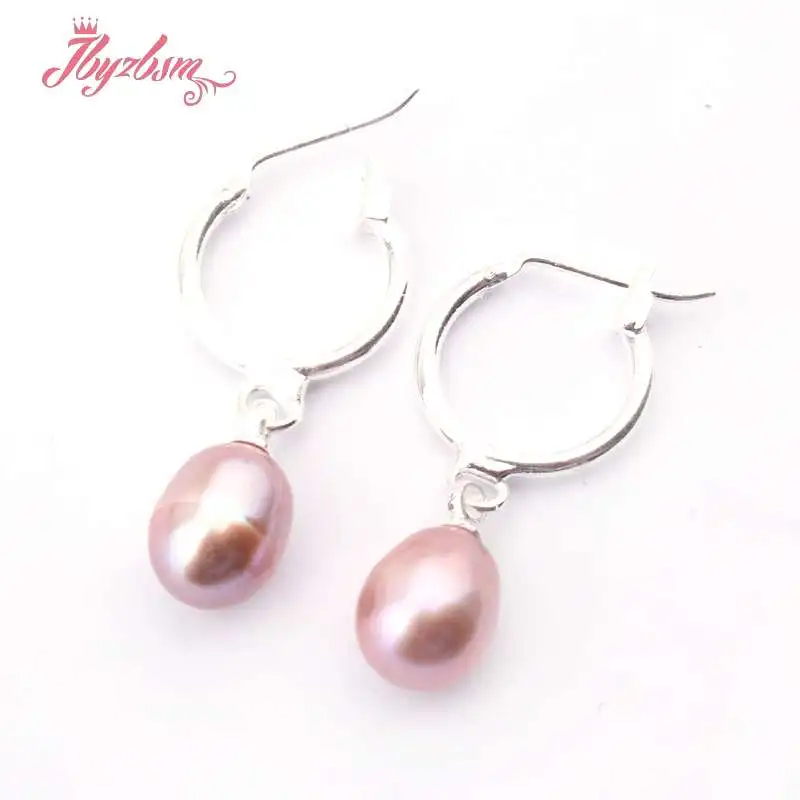 1 пара женские серьги с натуральным пресноводным жемчугом 7 8 9 мм|earrings fashion|women fashion