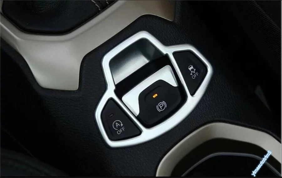 Lapetus Electronic Handbrake Hand Brake Parking Cover Trim Fit For Jeep Renegade 2015 2016 2017 2018 / ABS | Автомобили и