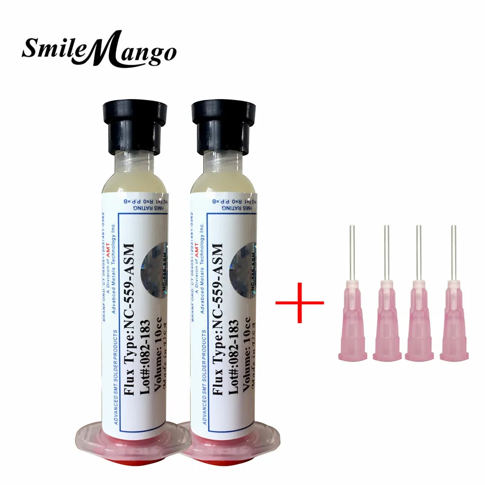 2 шт./лот Сделано в США! 10cc NC-559-ASM флюсовая паста Бессвинцовая паяльная паста припой флюс+ 4 иглы