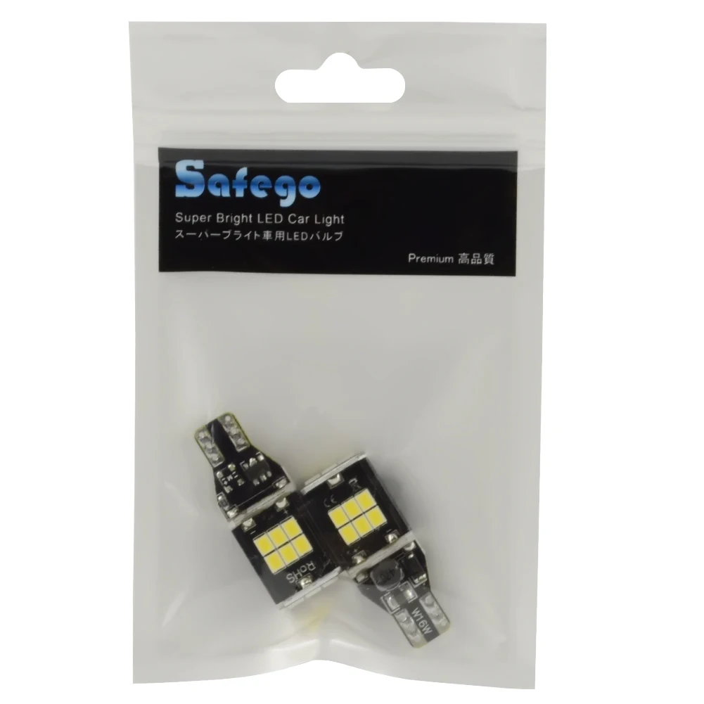 2 шт. Автомобильные светодиодные лампы T15 W16W 921 912 906 6000|car light|bulbs for carbulb led |