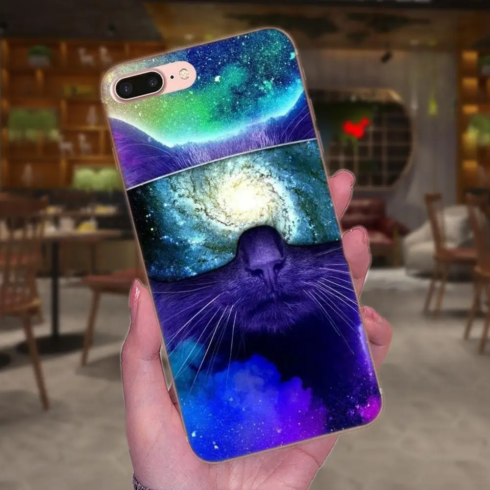 Мягкий стильный чехол для Galaxy Universe Star Dark Cat для Xiaomi Redmi Note 2 3 3S 4 4A 4X5 5A 6 6A Pro Plus