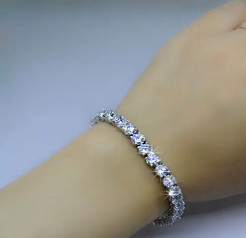 Высокое качество Sparking AAA + фианит зубец установка cz цепь теннис хип-хоп bling для