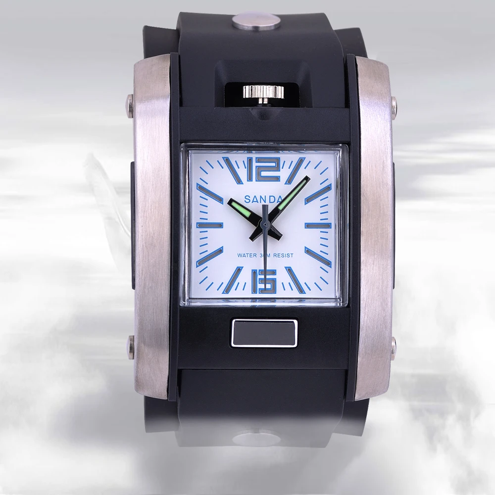 Модные мужские и женские Спортивные Отдых Кинетической Энергии Электронные Часы