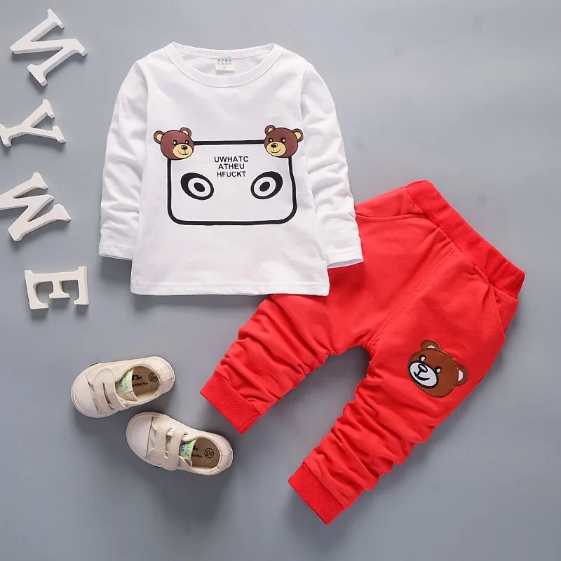 BibiCola infants Boys Clothes set Kids Coat + top+Pants 3pcs children Clothing Set toddler Baby Tracksuit sport |