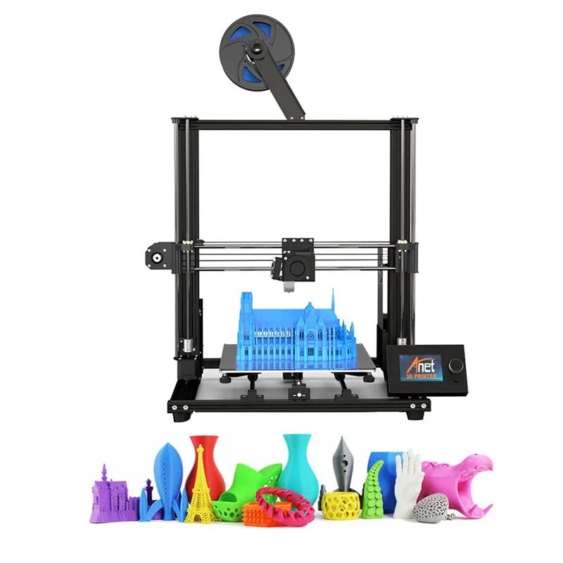 3d принтер 11," x 11,8" x 13," Pro печать большого размера полноцветный DIY Собранный сопло Тепловая кровать