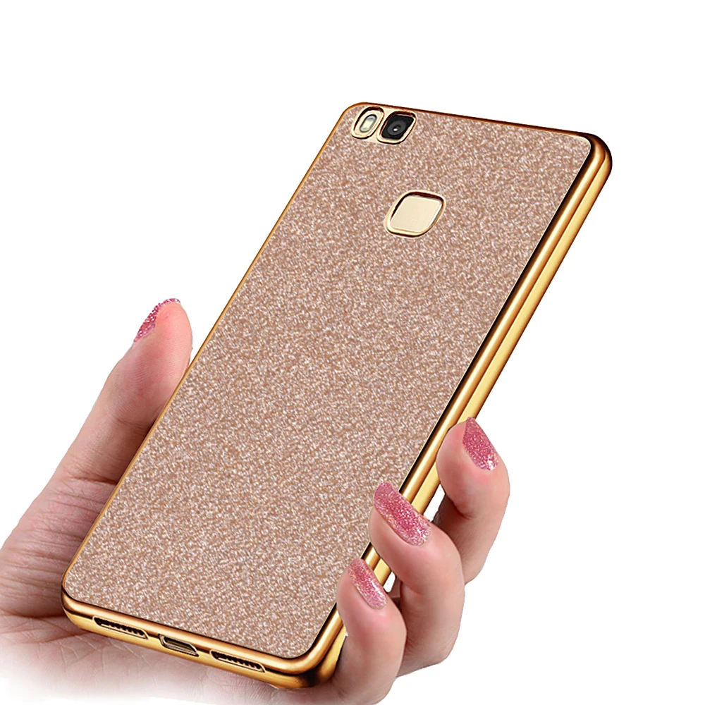 Чехол для huawei p9 lite блестящий чехол 2016 позолоченный ТПУ Мягкий силиконовый