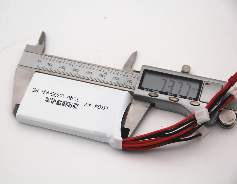 New RC Battery 1pcs Li-Polymer lipo battery Spektrum dx6e DX6 Taranis Q X7 2S 7.4V 2200MAH 8c Transmitter | Игрушки и хобби