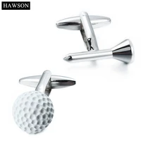 sporty pretty golf cufflinks trendy mens clothing button jewelry shirts cuff link best gift with box