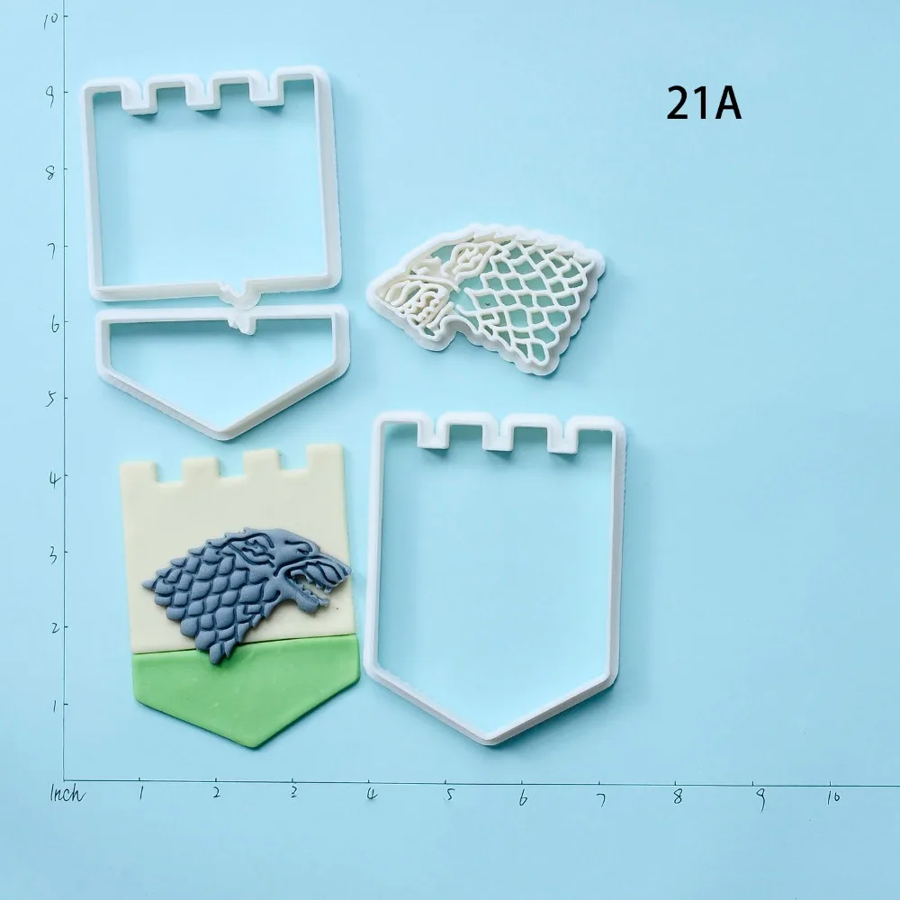 Набор для резки печенья серии Игра престолов выполненный на заказ 3D Печатный