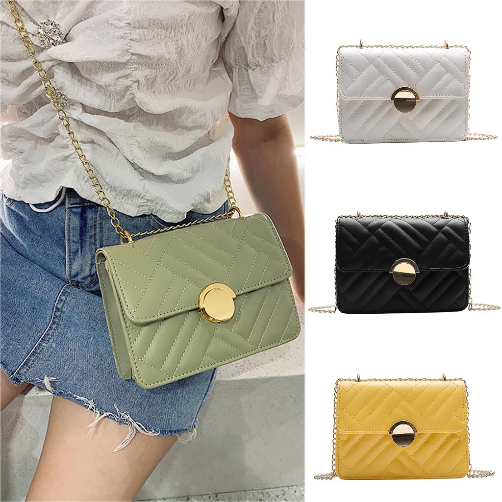 Женская сумка новинка 2019 Корейская версия сумки мессенджера модная вышивка цепи