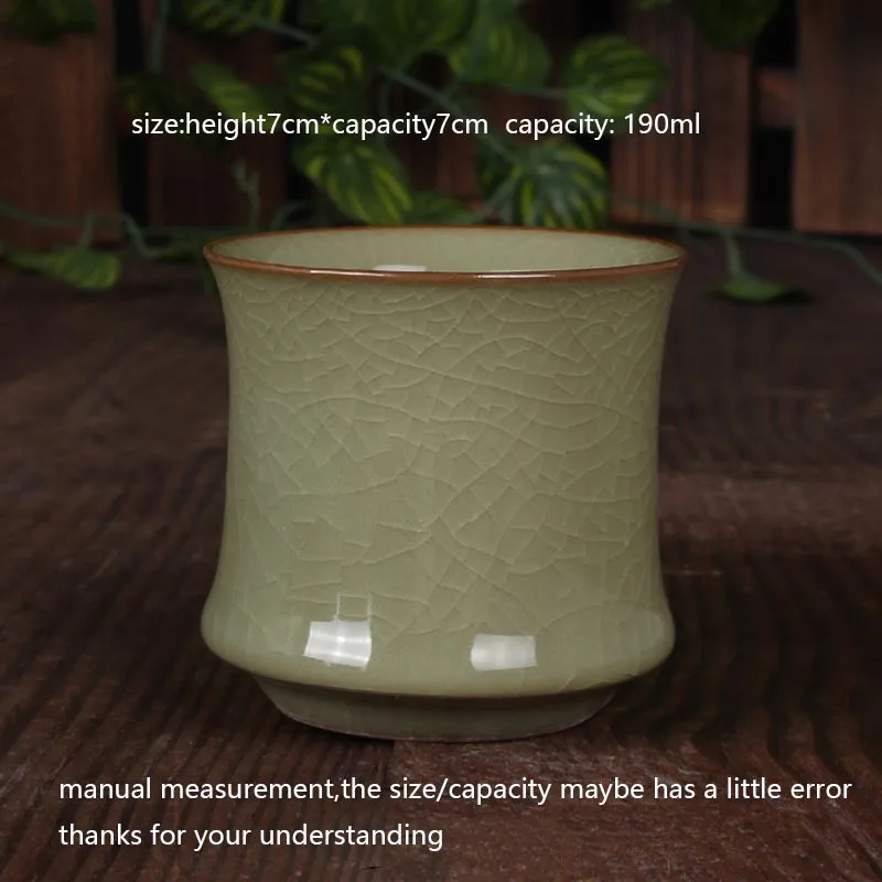 2 шт./лот 190 мл 240 чашка для чая Longquan Celadon Master Art воды посуда напитков эспрессо