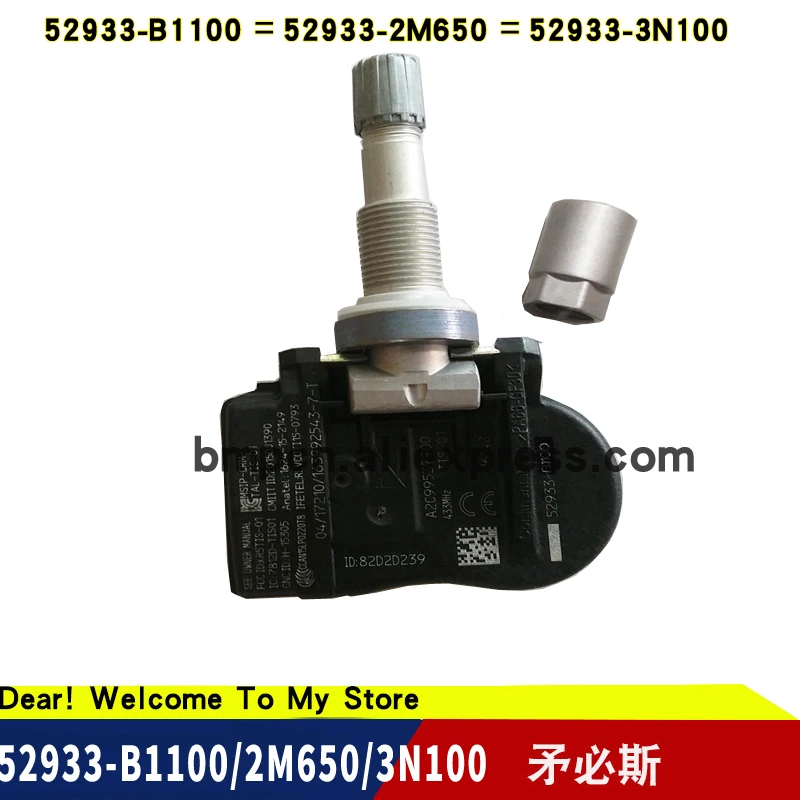 Датчик давления в шинах TPMS датчик 529333N100 529332M650 52933B1100 для Santa fe 2010 2016 SORENTO 15 IX20 G80 ACCENT