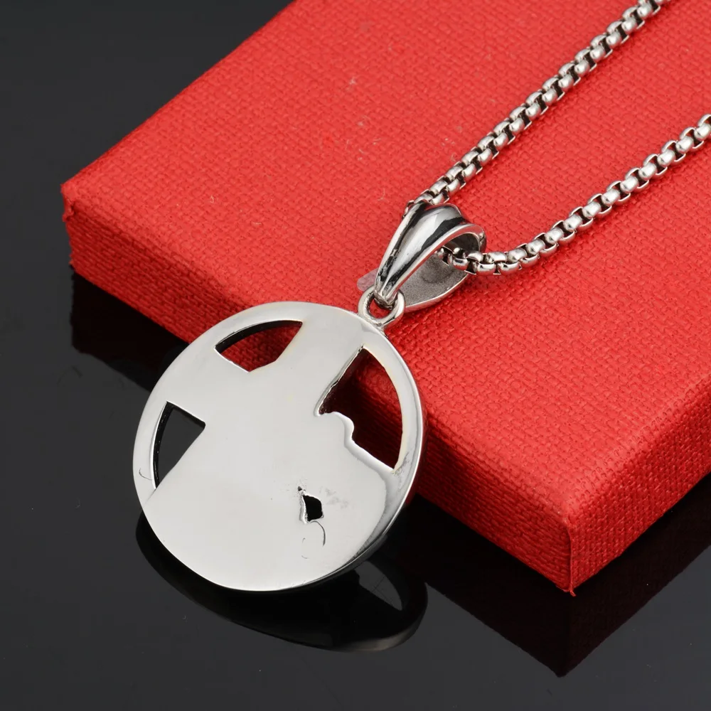 Goofan Hiphop Classic Cross Man Pendant Necklace Stainless Steel Fashion Style Trendy Charm for Men Women Gift STN1911 | Украшения и