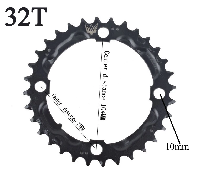 22T 32T 44T MTB горные велосипеды дорожные велосипеды Кривошип полый ремонт коленчатых колец цепные кольца зубной части