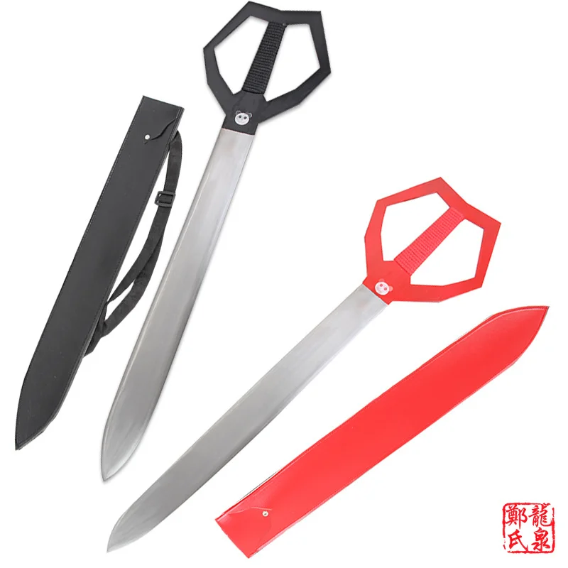 

Гигантские ножницы Akame Ga Kill Sheele, ножницы для косплея из настоящей стали, без острых кожаных ножниц