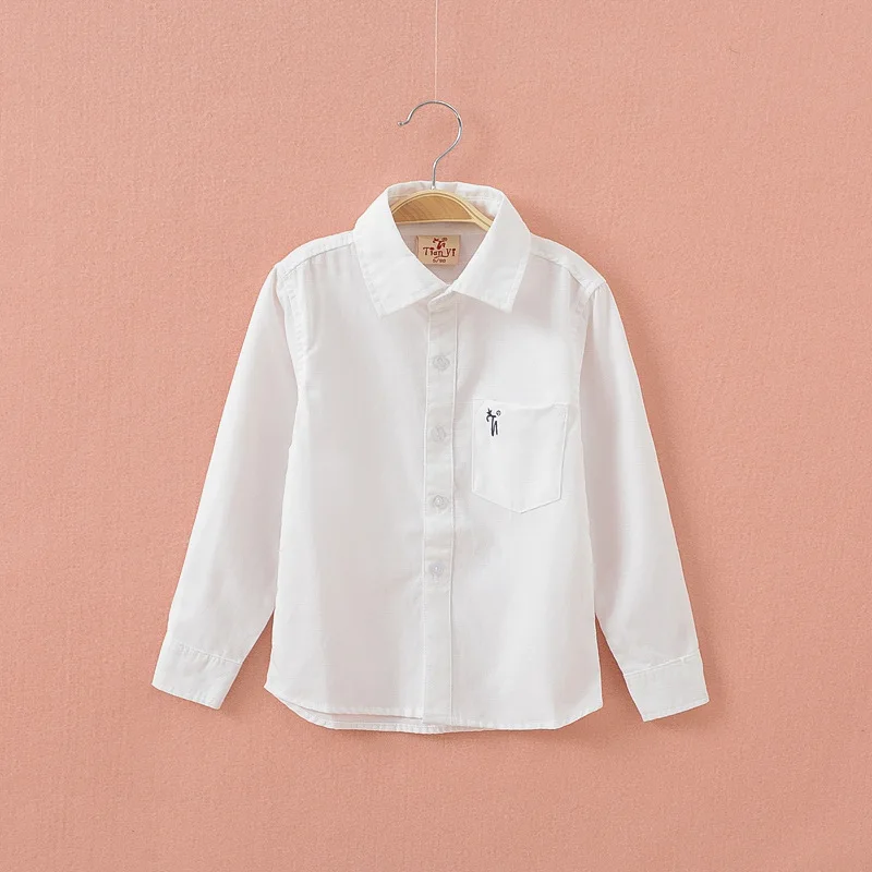 Новинка 2019 рубашка для маленьких мальчиков Детские рубашки с длинным рукавом