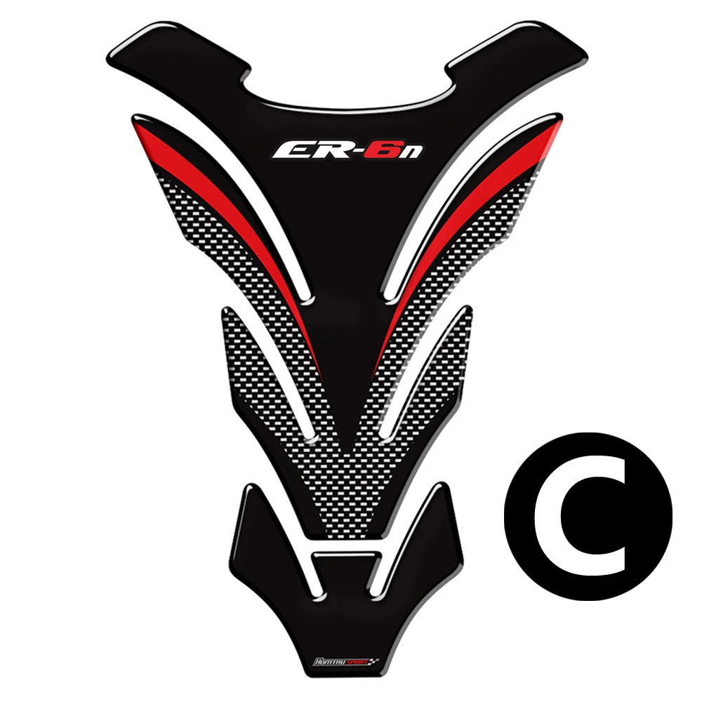 Для Kawasaki ER6N ER-6N Tankpad 3D Carbon-look Мотоциклетный Бак накладка Защитная Наклейка