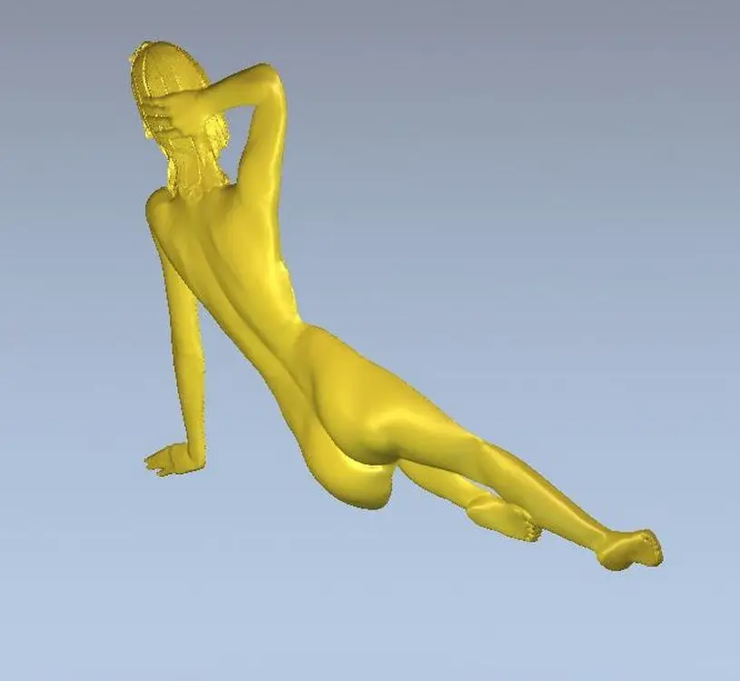 3d модель рельef для ЧПУ в формате STL голая рельефная сзади девушка | Инструменты