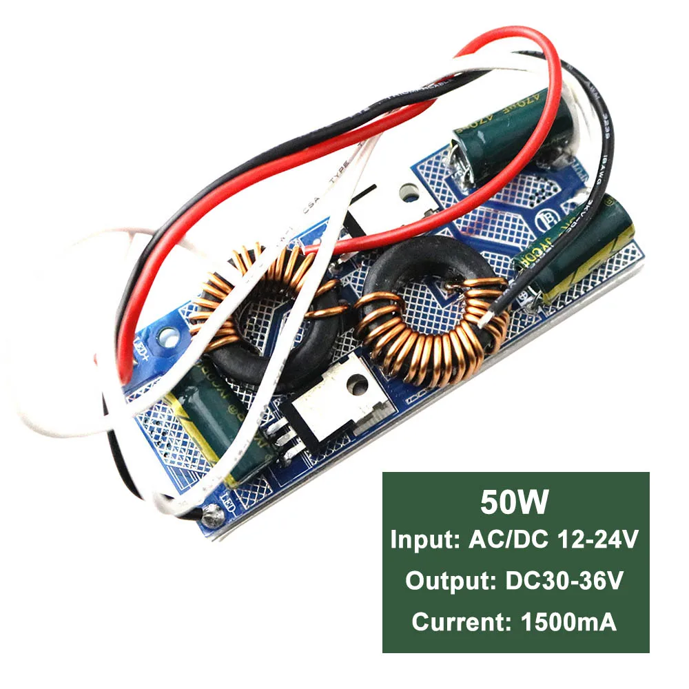 Питание AC DC 12V 24V с драйвером постоянного тока для светодиода 20 Вт 30 50 сделана в