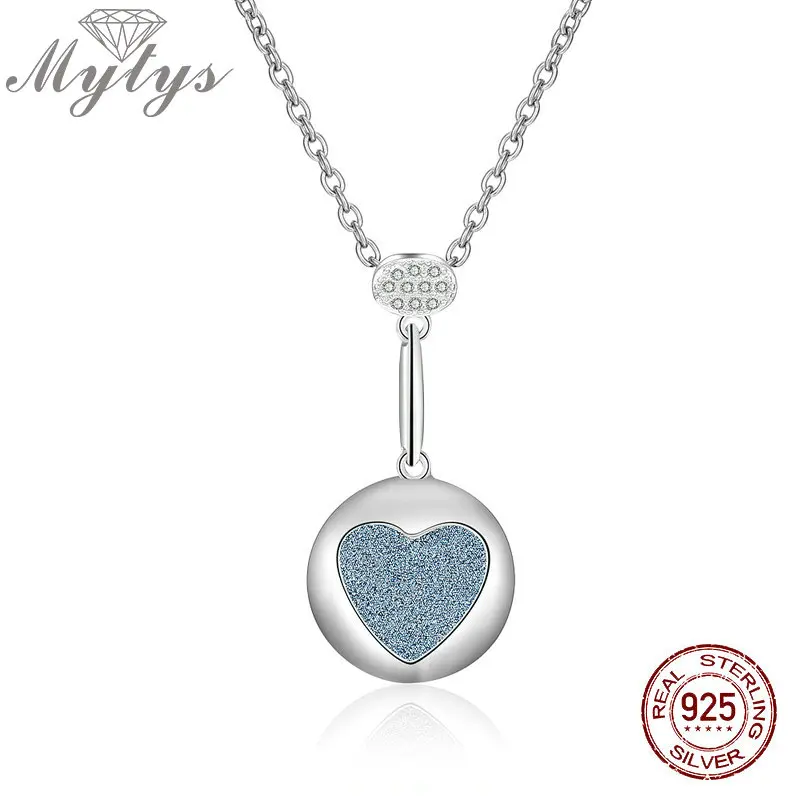 Женское ожерелье из серебра 925 пробы с подвеской в форме сердца|Ожерелья