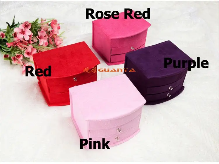 Шкатулка для ювелирных изделий маленького размера B чехол переноски женских