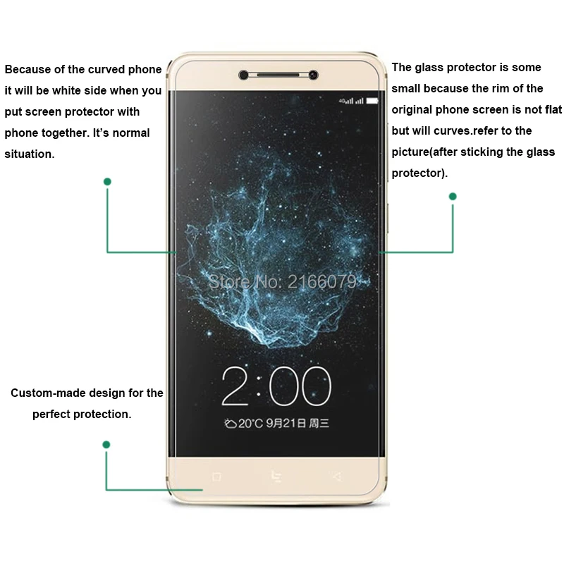 Закаленное стекло 9H 2.5D для Letv LeEco Le Pro 3 / Elite Pro3 X720 X728 X722 защитная пленка 5 дюйма +