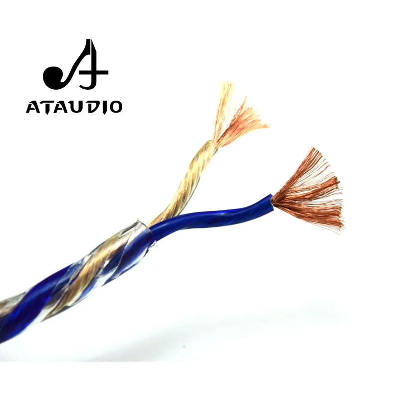 ATAUDIO HIFI динамик кабель высокого качества 6N OFC Чистая медь Hifi провод для Diy|Кабели