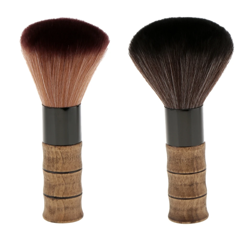 

Premium High Quality Synthetic Hair Facial Makeup Tool, Barber Hair Cutting Dust Cleaner Shaving Brush