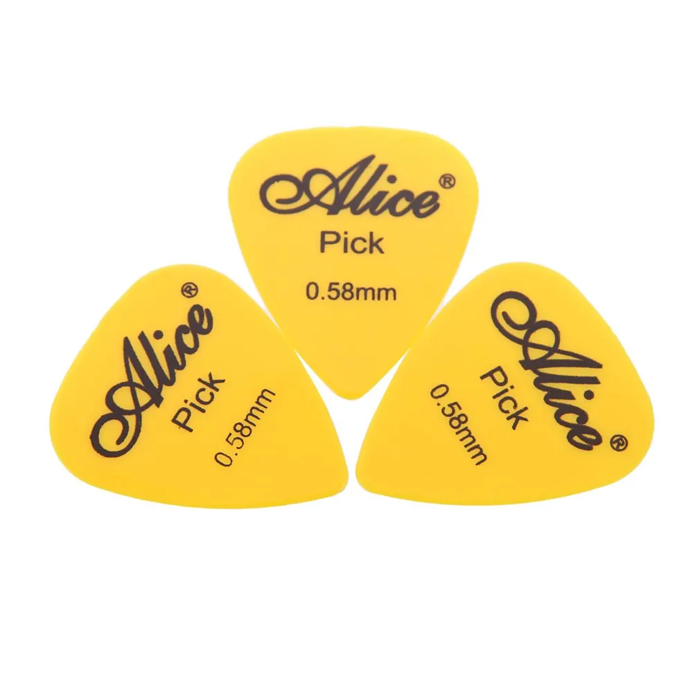 Alice AP-P 20 шт. 0 58 мм Гладкие ABS медиаторы для гитары Plectrum гитара ремешок гитарные