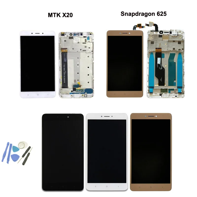 For Xiaomi Redmi note 4 MTK X20 LCD Screen Display+Touch Digitizer frame bezel assembly for 4X Snapdragon 625 | Мобильные телефоны