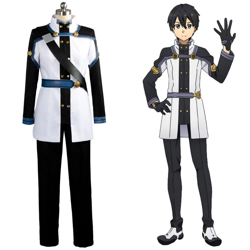 SAO Sword Art Online оригинальный маскарадный костюм Кирито киригаи полный комплект