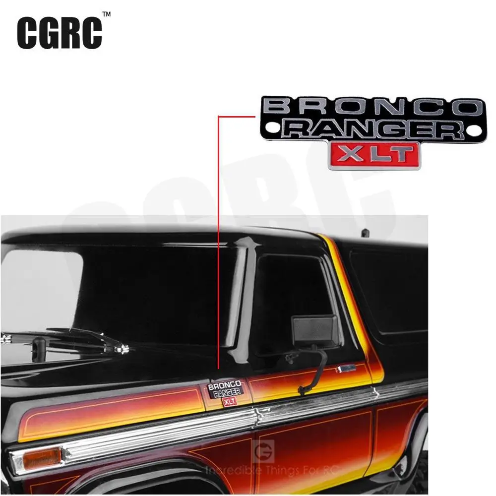 Металлический знак для 1/10 Trx4 Bronco Ranger Rc 1 шт. нержавеющая сталь стерео с логотипом |