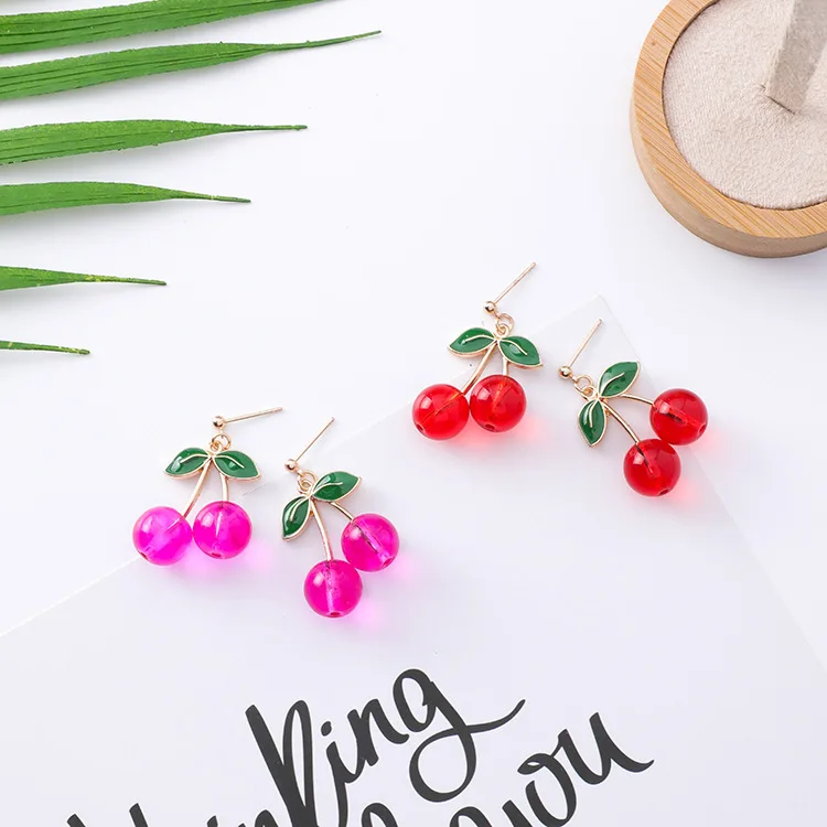

2018 Attractive Personality Fruit Shape Dangle Earrings For Women Fashion Ear Accessories Sweet Jewelry Drop Brincos Gift