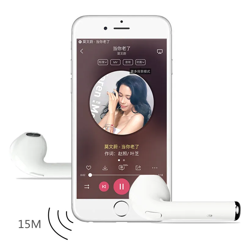 Mini Wireless Bluetooth Headset Sports Music Headphones Stereo Earphones Handsfree for iPhone 7 8 X Samsung xiaomi | Электроника