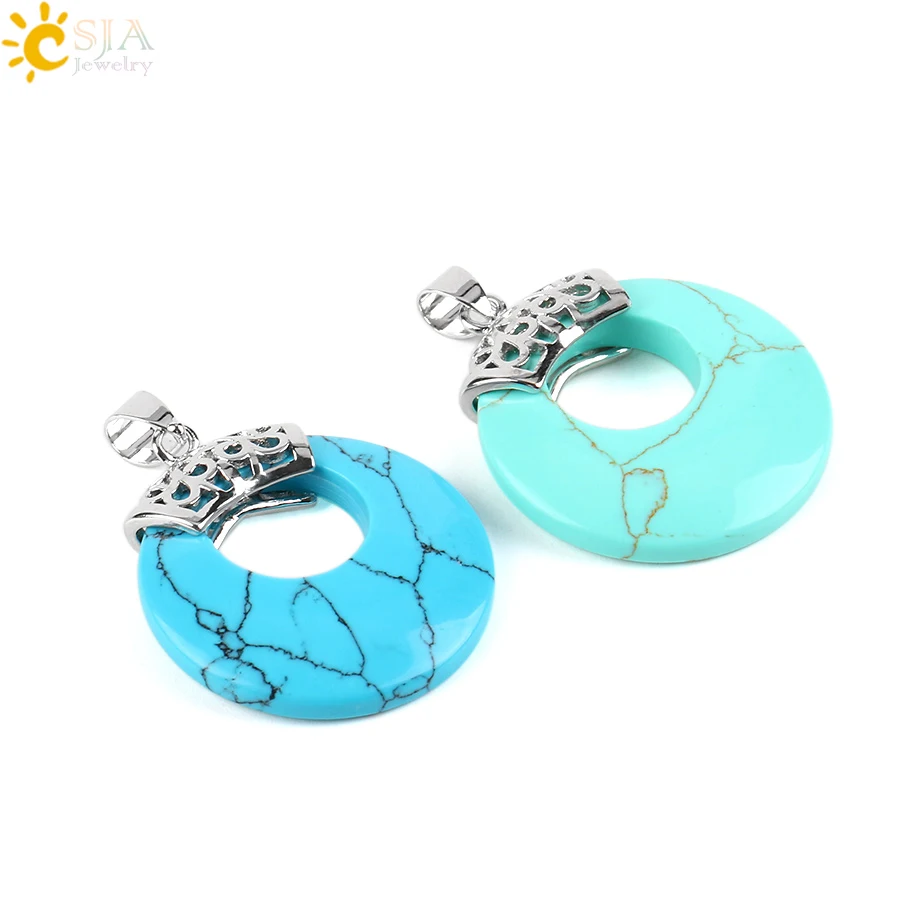 CSJA подвески для ожерелья с искусственными кристаллами женщин и мужчин ажурные