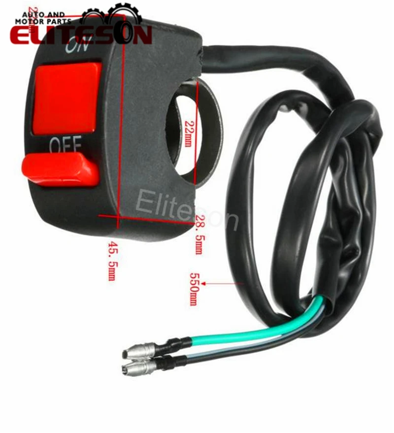 Eliteson 1 шт. универсальный переключатель противотуманных фар для мотоцикла