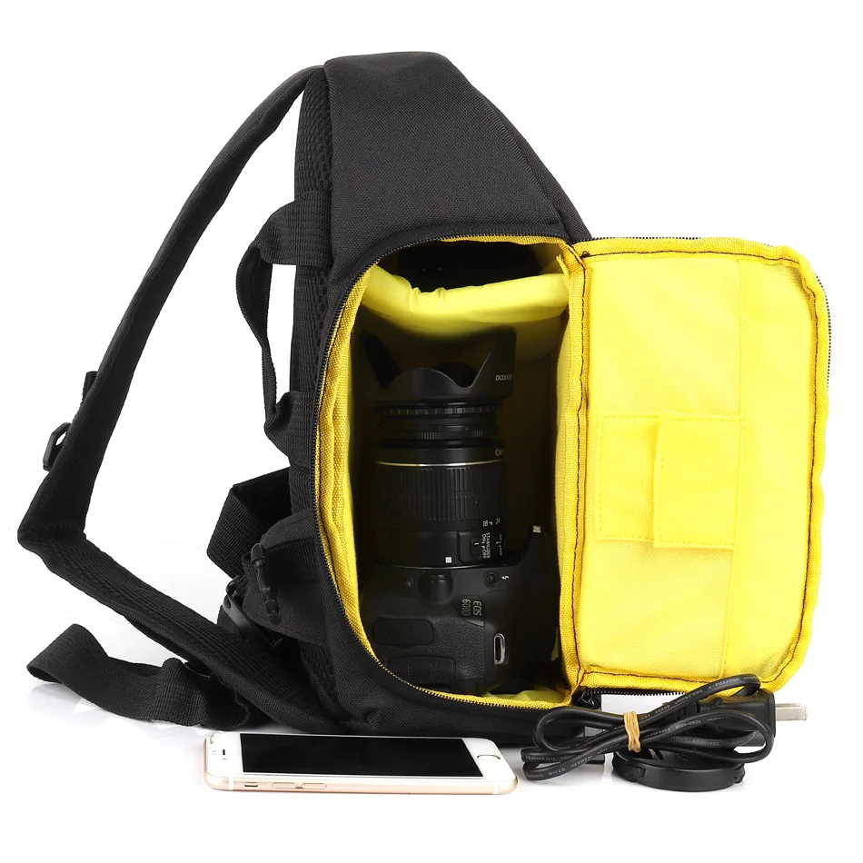 Сумка для DSLR камеры рюкзак наплечный чехол Nikon D7500 D3400 D5300 Canon 1300D Sony A7 Mark III 2 Panasonic GH5