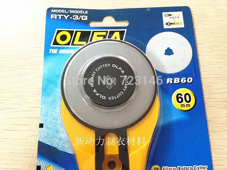 OLFA RTY-3/G 60 мм и RB60-1 роторный резак ROTATIF 60 мм RUNDSCHNEIDER TAGLIERINA ROTANTE DI 60 мм CIRKELSNIJDER ROTATIVO
