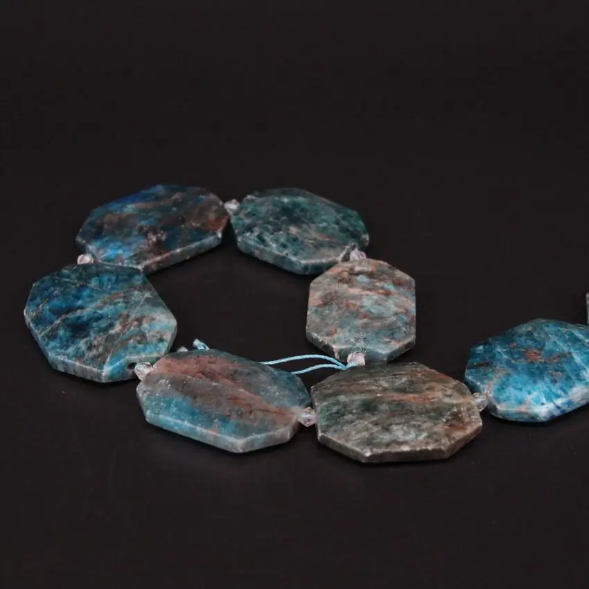 Бусины Из Натурального голубого апатита 15 5 дюйма/нитка|loose beads|beads jewelry makingblue apatite |