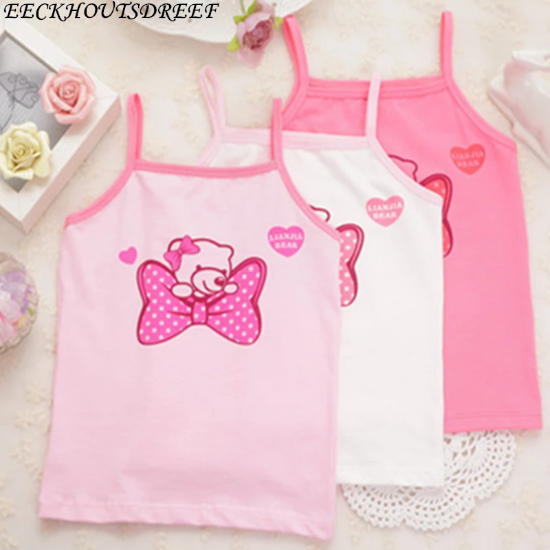 2019 Новые топы для девочек детские майки детское нижнее белье топ на бретелях 3